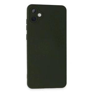 Newface Samsung Galaxy A05 Kılıf Nano içi Kadife Silikon - Koyu Yeşil