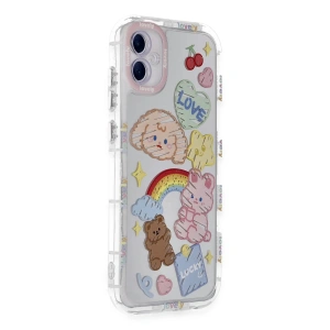 Newface Samsung Galaxy A05 Kılıf Reflexion Desenli Kapak - Desen 4