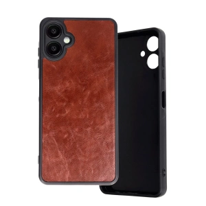 Newface Samsung Galaxy A06 Kılıf Aras Deri Kapak - Bordo