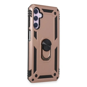 Newface Samsung Galaxy A14 4G Kılıf Sofya Yüzüklü Silikon Kapak - Rose