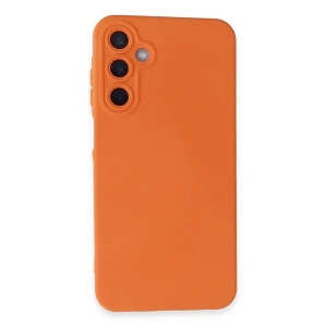 Newface Samsung Galaxy A15 4G Kılıf Nano içi Kadife Silikon - Turuncu