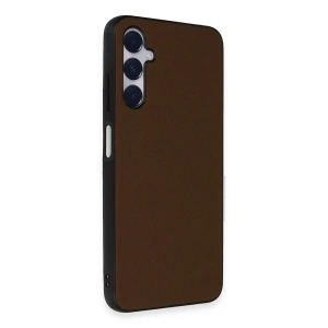 Newface Samsung Galaxy A15 4G Kılıf Taft Kapak - Kahverengi