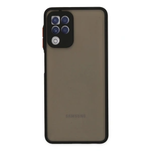 Newface Samsung Galaxy A22 Kılıf Montreal Silikon Kapak - Siyah