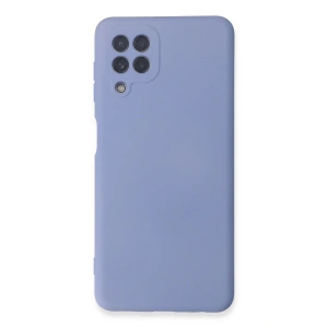 Newface Samsung Galaxy A22 Kılıf Nano içi Kadife Silikon - Lila