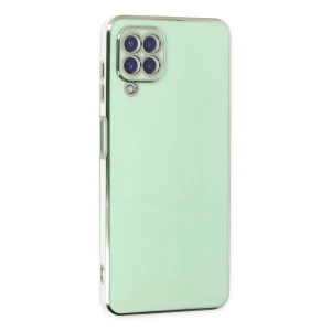 Newface Samsung Galaxy A22 Kılıf Volet Silikon - Açık Yeşil