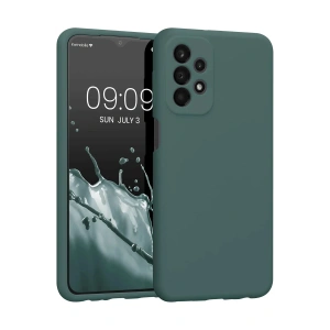 Newface Samsung Galaxy A23 4G Kılıf First Silikon - Koyu Yeşil