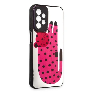 Newface Samsung Galaxy A23 4G Kılıf Mirror Desenli Kapak - Mirror - 12