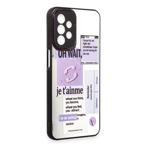 Newface Samsung Galaxy A23 4G Kılıf Mirror Desenli Kapak - Mirror - 4