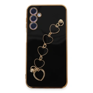 Newface Samsung Galaxy A24 4G Kılıf Esila Silikon - Siyah