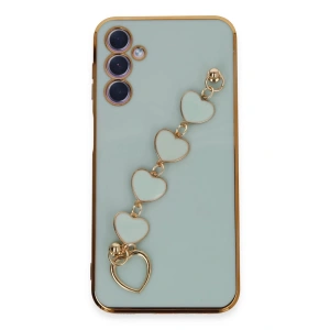 Newface Samsung Galaxy A24 4G Kılıf Esila Silikon - Su Yeşili