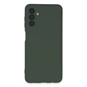 Newface Samsung Galaxy A24 4G Kılıf Nano içi Kadife Silikon - Koyu Yeşil