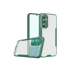 Newface Samsung Galaxy A24 4G Kılıf Platin Silikon - Yeşil