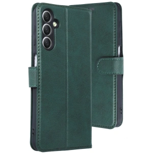 Newface Samsung Galaxy A24 4G Kılıf Trend S Plus Kapaklı Kılıf - Yeşil