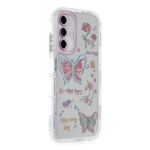 Newface Samsung Galaxy A25 5G Kılıf Reflexion Desenli Kapak - Desen 8