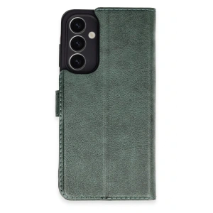 Newface Samsung Galaxy A25 5G Kılıf Trend S Plus Kapaklı Kılıf - Yeşil