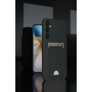 Newface Samsung Galaxy A26 Kılıf Kelvin Kartvizitli Silikon - Siyah