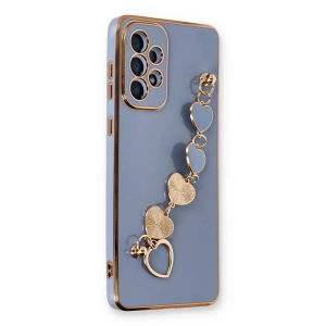 Newface Samsung Galaxy A33 5G Kılıf Esila Silikon - Gri