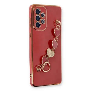 Newface Samsung Galaxy A33 5G Kılıf Esila Silikon - Kırmızı