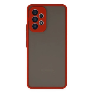 Newface Samsung Galaxy A33 5G Kılıf Montreal Silikon Kapak - Kırmızı