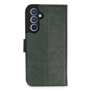 Newface Samsung Galaxy A34 5G Kılıf Trend S Plus Kapaklı Kılıf - Yeşil