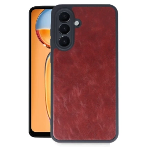 Newface Samsung Galaxy A36 Kılıf Aras Deri Kapak - Bordo