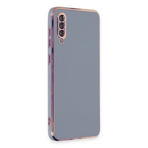 Newface Samsung Galaxy A50 Kılıf Volet Silikon - Mavi