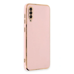 Newface Samsung Galaxy A50 Kılıf Volet Silikon - Pembe