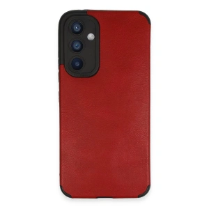 Newface Samsung Galaxy A54 5G Kılıf Loop Deri Silikon - Kırmızı