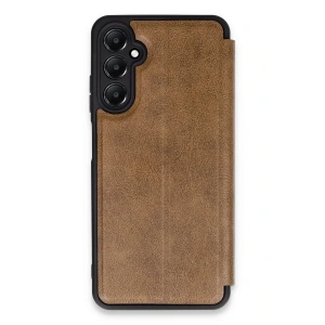 Newface Samsung Galaxy A55 5G Kılıf Flip Cover - Taba