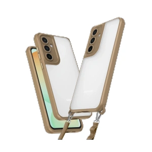 Newface Samsung Galaxy A55 5G Kılıf Penta Silikon Kılıf - Çöl Titanyum