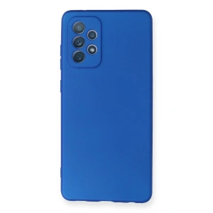 Newface Samsung Galaxy A72 Kılıf First Silikon - Mavi