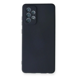 Newface Samsung Galaxy A72 Kılıf Nano içi Kadife Silikon - Lacivert