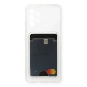 Newface Samsung Galaxy A73 5G Kılıf Kart Şeffaf Silikon - Şeffaf