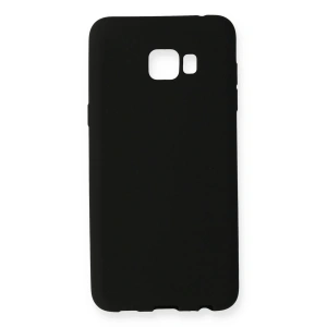 Newface Samsung Galaxy C7 Pro Kılıf First Silikon - Siyah