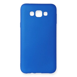 Newface Samsung Galaxy E7 Kılıf First Silikon - Mavi