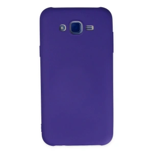Newface Samsung Galaxy J7 Kılıf Nano içi Kadife Silikon - Mor