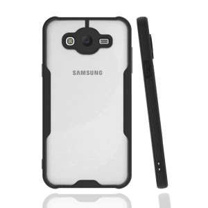 Newface Samsung Galaxy J7 Kılıf Platin Silikon - Siyah