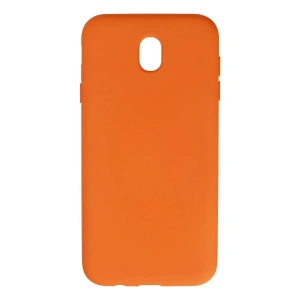 Newface Samsung Galaxy J7 Pro / J730 Kılıf Nano içi Kadife Silikon - Turuncu
