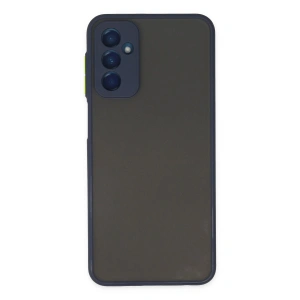 Newface Samsung Galaxy M13 Kılıf Montreal Silikon Kapak - Lacivert