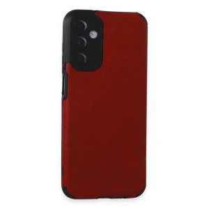 Newface Samsung Galaxy M14 5G Kılıf Loop Deri Silikon - Kırmızı