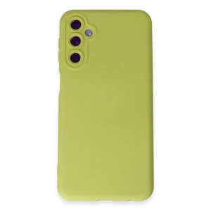 Newface Samsung Galaxy M14 5G Kılıf Nano içi Kadife Silikon - Sarı