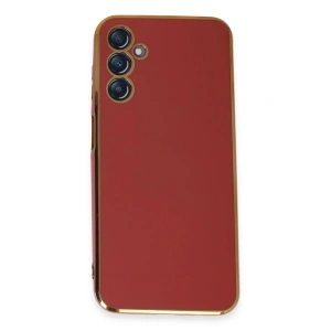 Newface Samsung Galaxy M14 5G Kılıf Volet Silikon - Kırmızı