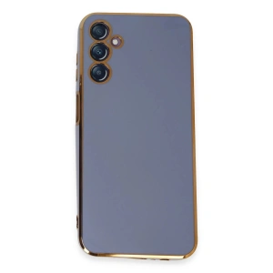 Newface Samsung Galaxy M14 5G Kılıf Volet Silikon - Mavi