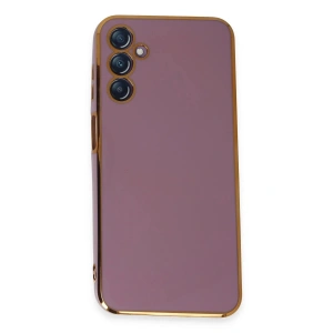 Newface Samsung Galaxy M14 5G Kılıf Volet Silikon - Mor