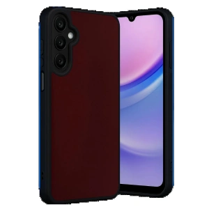 Newface Samsung Galaxy M15 Kılıf Aras Deri Kapak - Bordo