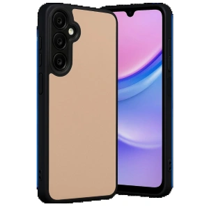 Newface Samsung Galaxy M15 Kılıf Aras Deri Kapak - Pudra