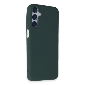 Newface Samsung Galaxy M15 Kılıf First Silikon - Koyu Yeşil