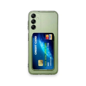 Newface Samsung Galaxy M15 Kılıf Kart Şeffaf Silikon - Şeffaf