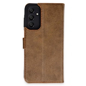 Newface Samsung Galaxy M15 Kılıf Trend S Plus Kapaklı Kılıf - Taba