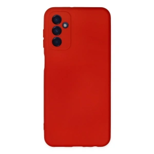 Newface Samsung Galaxy M23 Kılıf Nano içi Kadife Silikon - Kırmızı